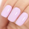 TUTUYU Baby Pink Gel Nail Polish,Light Pink Purple Gel Polish,0.51 Fl Oz Soak Off UV Pink Gel Polish for Manicure Salon or DIY Nail Art at Home GP0041