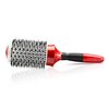 Moehair Double Bristle 2" Hair Brush. Double Bristle Barrel Hair Brush for women & men with Antistatic and Ionic Bristle and Ceramic Coated Silver Barrel for Wet & Dry hair. Made in USA