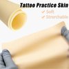 Blank Tattoo Skin Practice - UPTATSUPPLY 12 Pieces Tattoo Practice Skin - 6"x8" Double Sides Fake Skin Tattooing Microblading Practice Skin for Beginners and Experienced Tattoo Artists(0.12CM Thick)