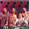 Tenare 24 Pcs Casino Theme Party Decorations Poker Paper Hanging Ornaments 3D Honeycomb hanger for Las Vegas Party Red Black poker Paper Ceiling for Las Vegas Casino Night Poker Party
