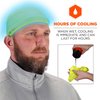 Ergodyne Chill Its 6632 Cooling Skull Cap, Sweat Wicking Helmet Liner, UPF 50 Sun Protection, Lime