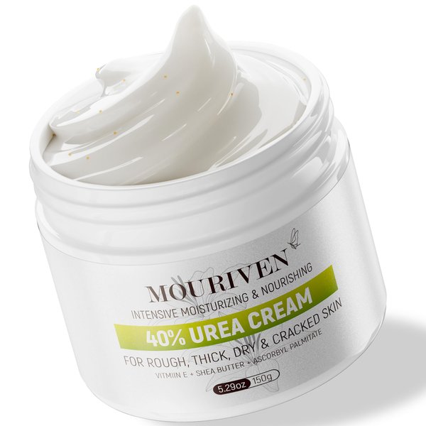 Urea Cream 40 Percent - Foot & Hand Cream, for Dry, Cracked Heels, Feet, Knees, Elbows, and Hands,Callus Remover,Maximum Strength Urea Lotion for Softening and Moisturizing