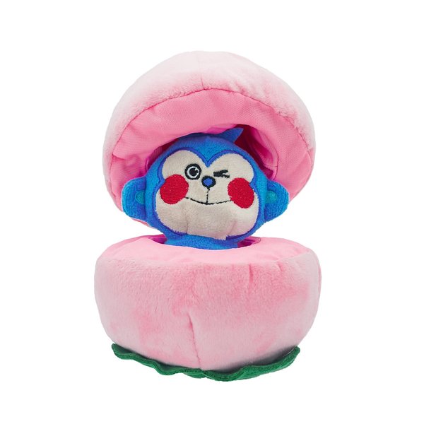 HugSmart Pet -Fruity Critterz | Squeaky Hide and Seek Plush Dog Toys | 2-in -1 Cute Interactive Plush Puzzle Toys for Small Medium Dogs