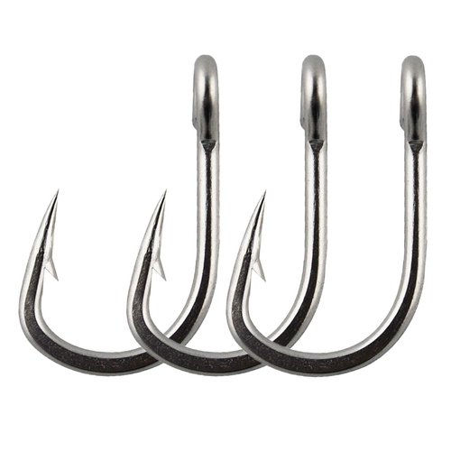 Fishing Hooks Saltwater Extra Strong Stainless Steel Fishing Hook Live Bait Fish Hooks Saltwater Fishing Tackle 4/0