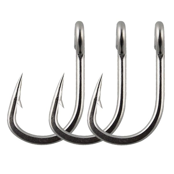 Fishing Hooks Saltwater Extra Strong Stainless Steel Fishing Hook Live Bait Fish Hooks Saltwater Fishing Tackle 4/0
