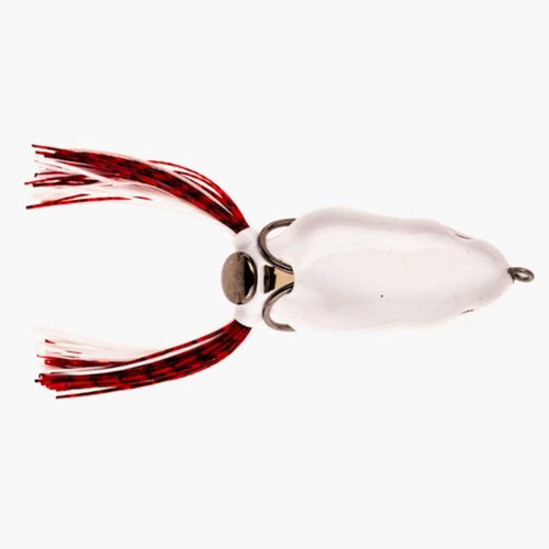 SOUTHERN LURE Scum Frog Painted Trophy Series Topwater Bass Fishing Hollow Body Frog Lure with Weedless Hooks, White, 5/8 Ounce (SCMTRO)