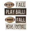 Compatible/Replacement for Ganz Rustic Sport Fall is for Football Wooden Stacking Blocks (Fall Play Ball!)