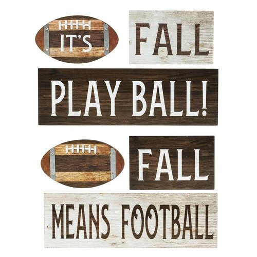 Compatible/Replacement for Ganz Rustic Sport Fall is for Football Wooden Stacking Blocks (Fall Play Ball!)