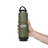 FLPSDE Dual Chamber Water Bottle | Drink+Snack | Vacuum Insulated Stainless Steel | Made for Adventure (Evergreen)