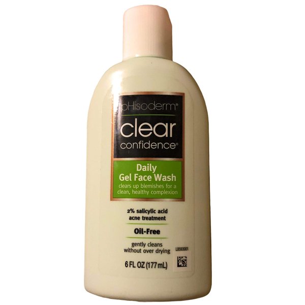 Phisoderm Clear Confidence Daily Gel Face Wash Oil Free 6 Oz.