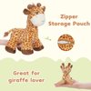 Tezituor Giraffe Stuffed Animal with Babies, 18in Mommy Stuffed Giraffe with 3 Cute Baby Giraffe Plush Toys, Boy Girl Giraffe Toy for Kids, Giraffe Gifts for Birthday Christmas Party Decor