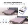 Siaomo Bed Sheet Holders Straps Fasteners - 4 Pcs Triangle Sheet Fasteners Fitted Sheet Corner Holder Elastic Adjustable Band Sheet Holders Clip Suspenders Grippers(White)