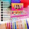 32 Colours Glitter Eyeshadow Palette, Make-Up Palette, Face and Body Glitter, glitter tattoos, festival accessories, Glitter Artistry Palette, Eye Shadow pallets for Women Girls Kids