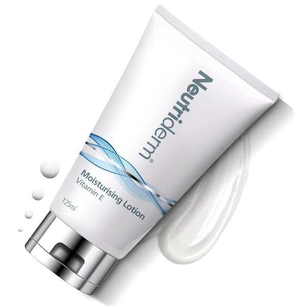 Neutriderm Moisturizing Lotion, Moisturizer Face Cream, Vitamin E Lotion | Body Lotion for Women, Body Moisturizer for Dry Skin, Dull Skin, Aging Skin, Wrinkles, Acne and Red Skin, 125 ml (4.2 fl oz)