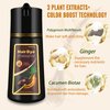 Blonde Brown Hair Dye Shampoo, 10 Min 3-4 Weeks Hair Color Shampoo for Gray Hair Coverage,Hair Shampoo for Women Men 3 In 1 Cubre Canas Color Shampoo 500 ml (Blonde Brown)