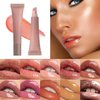 DMLNN Moisturizing Lip Oil Moisturizes Lips Plumps Gloss Makes Lips Plumper Moisturizing Tinted Lip Oil For Lip Care And Dry Lips-08 Coral Orange
