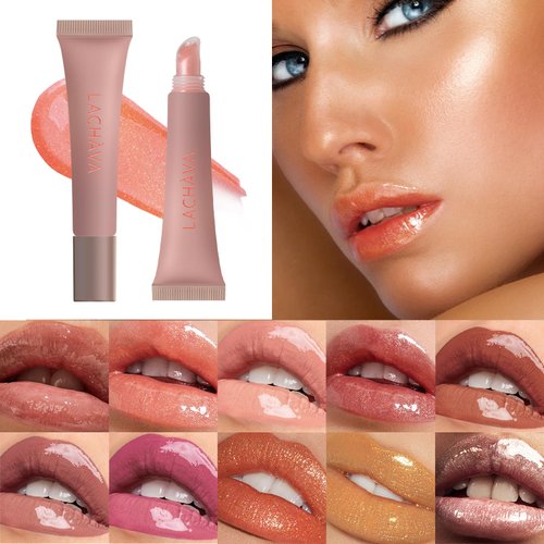 DMLNN Moisturizing Lip Oil Moisturizes Lips Plumps Gloss Makes Lips Plumper Moisturizing Tinted Lip Oil For Lip Care And Dry Lips-08 Coral Orange