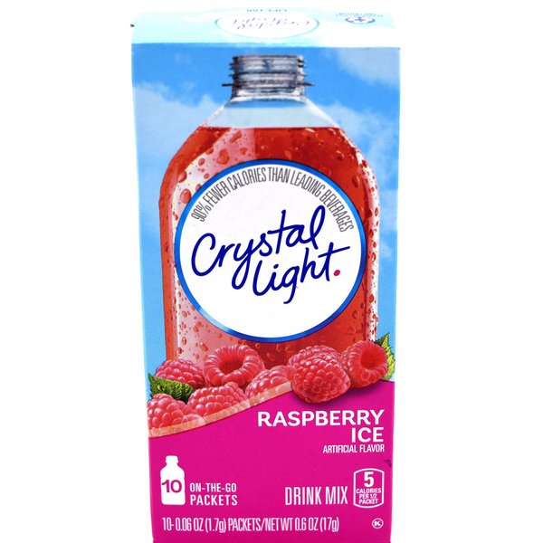 Crystal Light On The Go Raspberry Ice Drink Mix- 10 CT