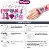 Generic 96 PCS Pink Cheetah Print Temporary Tattoos Theme Birthday Party Favors Supplies Decorations Decor for Girls Boys Classroom School Prizes Rewards