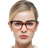 MARE AZZURO Women’s Reading Glasses Stylish Readers 0 1.0 1.25 1.5 1.75 2.0 2.25 2.5 2.75 3.0 3.5 4.0 5.0 6.0(Demi 125)