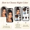 SEGO Claw Clip Messy Bun Hair Piece Short Ponytail Extension With 4 Bendable Metals DIY Synthetic Fake Hair Bun For Women 8 Inch-#10B Medium Brown