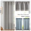 jinchan Boho Valance Curtains Blackout Kitchen Valance for Windows Geometric Striped Valance for Living Room 18 Inch Double Layer Farmhouse Window Valances Overlay Valance Rod Pocket 1 Panel Taupe