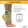 Tuli's Cheetah Heel Cup with Compression Sleeve for Sever’s Disease and Heel Pain for Gymnasts and Dancers, X-Small, 1 Pair