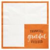 American Greetings 50-Count 6.5 in. x 6.5 in. Lunch Napkins, Thankful Thanksgiving Party Supplies