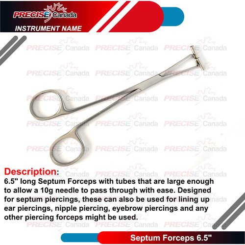 PRECISE CANADA Septum Piercing Forceps Body Piercing Tool