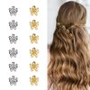 ACO-UINT 12 Pcs Small Hair Clips for Women, Small Flower Hair Claw Clips Sturdy Mini Metal Claw Clips, Cute Clips for Hair 90s Hair Accessories for Women and Girls