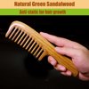 Comb Moreinday Hair Comb Wooden Comb Anti-Static Wood Comb Green Sandalwood Combs for women Men