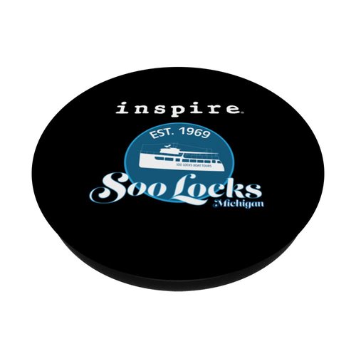 inspire Soo Locks Michigan City Travel Destination PopSockets Swappable PopGrip