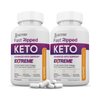 (2 Pack) Fast Ripped Keto ACV Extreme Pills 1675MG Keto Support Blend Capsule Alternative to Keto ACV Formulated with Apple Cider Vinegar Extra Virgin Olive Oil Powder Green Tea Leaf 120 Capsules