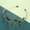 mokkia St.Patrick's Day Headband Accessories for Women Enamel Green Shamrock Headband Jeweled Rhinestone Headband St.Patrick's Day Outfits Holiday Gifts (St.Patrick's Day 1)