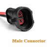 I Little Bamboo 2Pin Way 16 AWG Waterproof Electrical Connectors, Male and Female Way 16 AWG Wire Harness Plug Socket Kit Suitable for Car, Truck, Boat, Motorcycle, Trike, Caravan, Marine-5 Pack