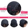 Mjiokii Bob Wigs Human Hair 180% Density Glueless Water Wave Short Bob Wig Human Hair None Lace Front Wigs With Bangs Machine Made Bob Wigs Human Hair 12 inch Black Wig