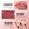 LANGMANNI 3 in 1 Matte Velvet Lipstick Set-Lip Liner,Lip Gloss and Lipstick Combo,Perfect for Natural Lip Contour,Waterproof And Longlasting Effect Lip Makeup,Unique Festival Gift (#03, Pack of 1)