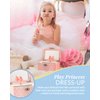 Elle Jewelry Box - Ballerina Jewelry Organizer and Swan Lake Wind-Up Music Box for Girls and Teens, Accessories and Keepsake Wooden Storage with Lock and Mirror, Charming Room Decor and Gift, Small
