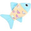 Jinshining Orange Plush Fish Pet Bite-Resistant Teething Chew Toy Keep Kitten Busy for Biting with Rattle Sound Fish Theme Chewing for Indoor Cats,Floppy Fish Cat Toy
