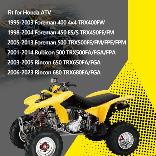 BIGLKNM Front Wheel Bearing & Seal kit Fit for Honda ATV Foreman 400 450 500 Rubicon 500 Rincon 650 680 Wheel Hub Bearing Replace 91051-HA7-651 91209-HN2-003 91256-HM7-003