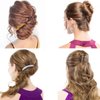 18 Pieces French Side Hair Twist Comb Set Plastic Twist Comb Hair Clip Combs Hair Accessories with 11/23 Teeth for Multiple Hairstyles Girls Women (Black, Transparent, Brown)