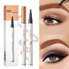 Yulinlon Q707 4 Tipped Precise Brow Pen – Long-Lasting Waterproof Eyebrow Pencil for Natural, Defined Brows – Easy to Use, Suitable for All Skill Levels (Dark Coffee)