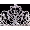 Janefashions Quinceanera 15 15th Fifteen Birthday Party Rhinestone Crystal Tiara Crown Headband Hair Combs Jewelry T1813G Gold