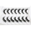 SY SHUYING False Eyelashes 15mm Faux Mink Lashes with Superfine Band Natural Look Fluffy Cat Eye Strip Lashes Soft Wispy Luxury Volume Fake Eyelash 7 Pairs Pack