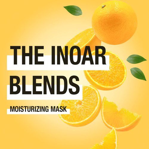 Inoar – Blends Mascara Moistening Hair Mask, Blends Collection, Vitamin C and Argan Oil, Hydrating Hair Products, Vegan Hair Product, Cruelty Free Haircare for Men and Women (8.8 oz.)