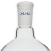 Eisco Labs - 500 mL Flat Bottom Boiling Flask with 24/40 Ground Joint, Borosilicate Glass, Ideal for Organic Chemistry, Heating, Distillation, Reflux, Extractions & Solution Prep in Laboratories