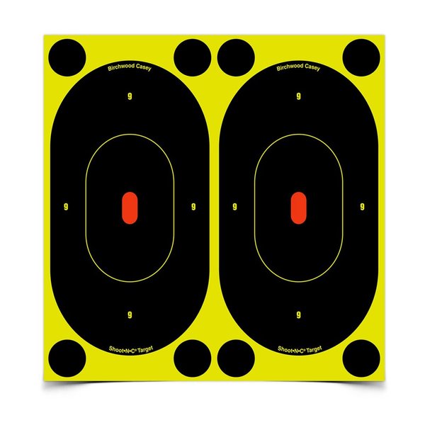Birchwood Casey Shoot-N-C 7-Inch Silhouette Target, Pack of 12