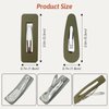 Matte Solid Color Snap Hair Clips for Girls and Women, 20-Piece Non-Slip Candy-Colored Hair Barrettes