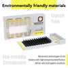 SEEDEW 3D Lash Extensions, 0.07mm C Curl MIX8-15mm 12 Rows/Tray, W Shape Flat Stem, Korean PBT Natural Eyelash Grafting for Beginner Artist, Lash Tech, Beauty Salon(3D-Matte Black-0.07-C-MIX8-15mm)