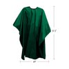 Betty Dain Lightweight Crinkle Nylon Hair Cutting/Styling Cape, Water Resistant, Ultra Lightweight Crinkle Antron Nylon, Repels Hair, Neck Snap Closure, Generous 54 x 60 Inch Size, Green